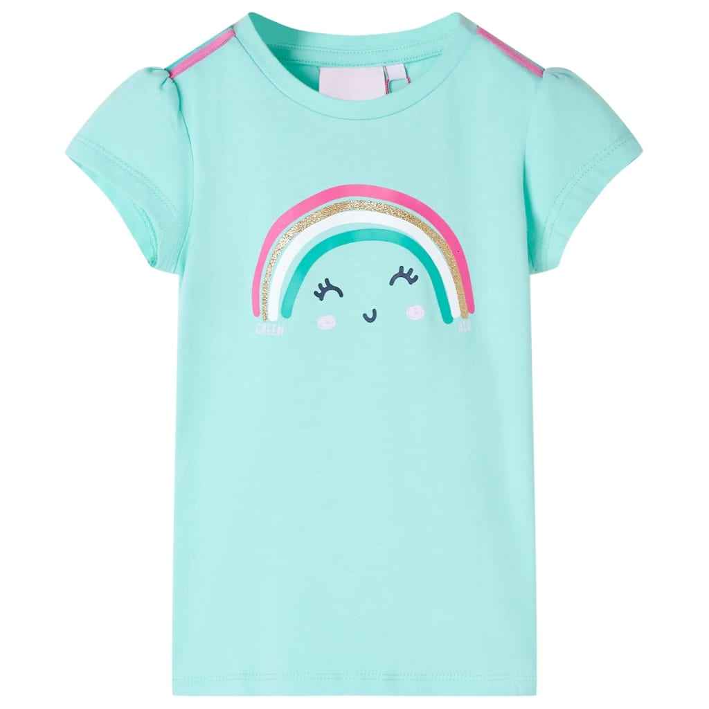T-shirt infantil menta-claro 92
